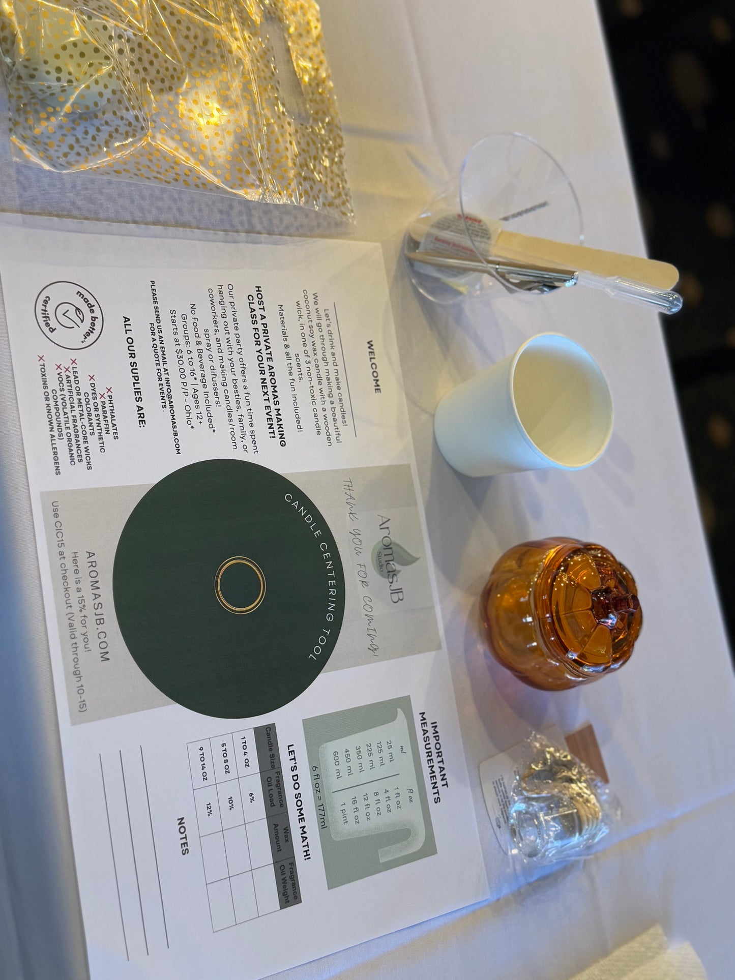 Wick & Wine Workshop