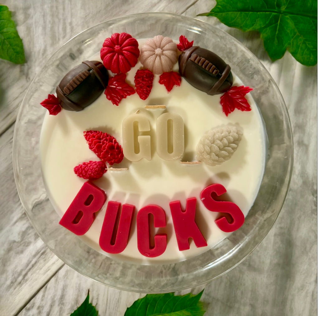 Custom Football Team Candle