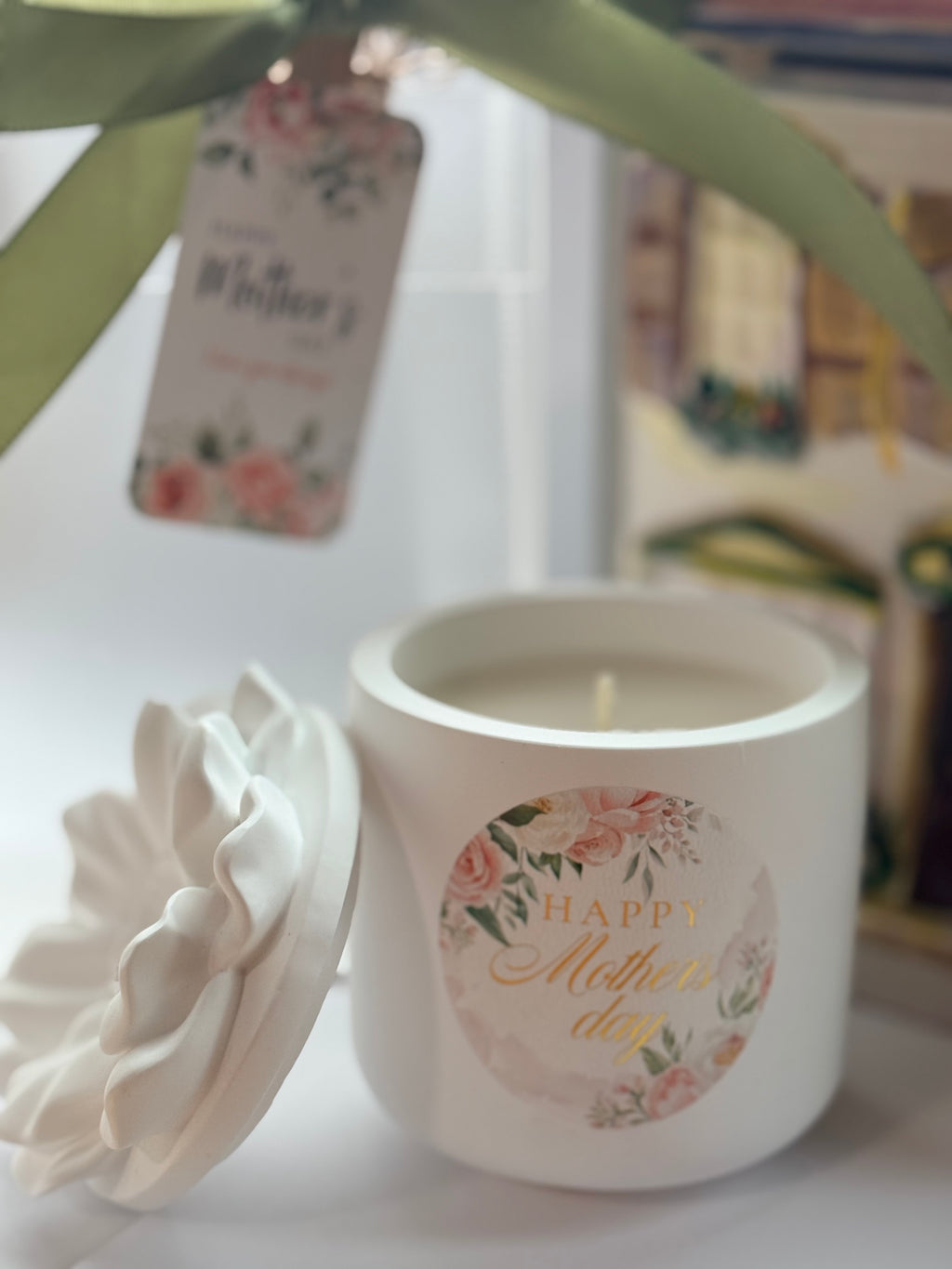 Mother’s Day Gift Set – Eucalyptus & Vanilla Hyacinth Candle
