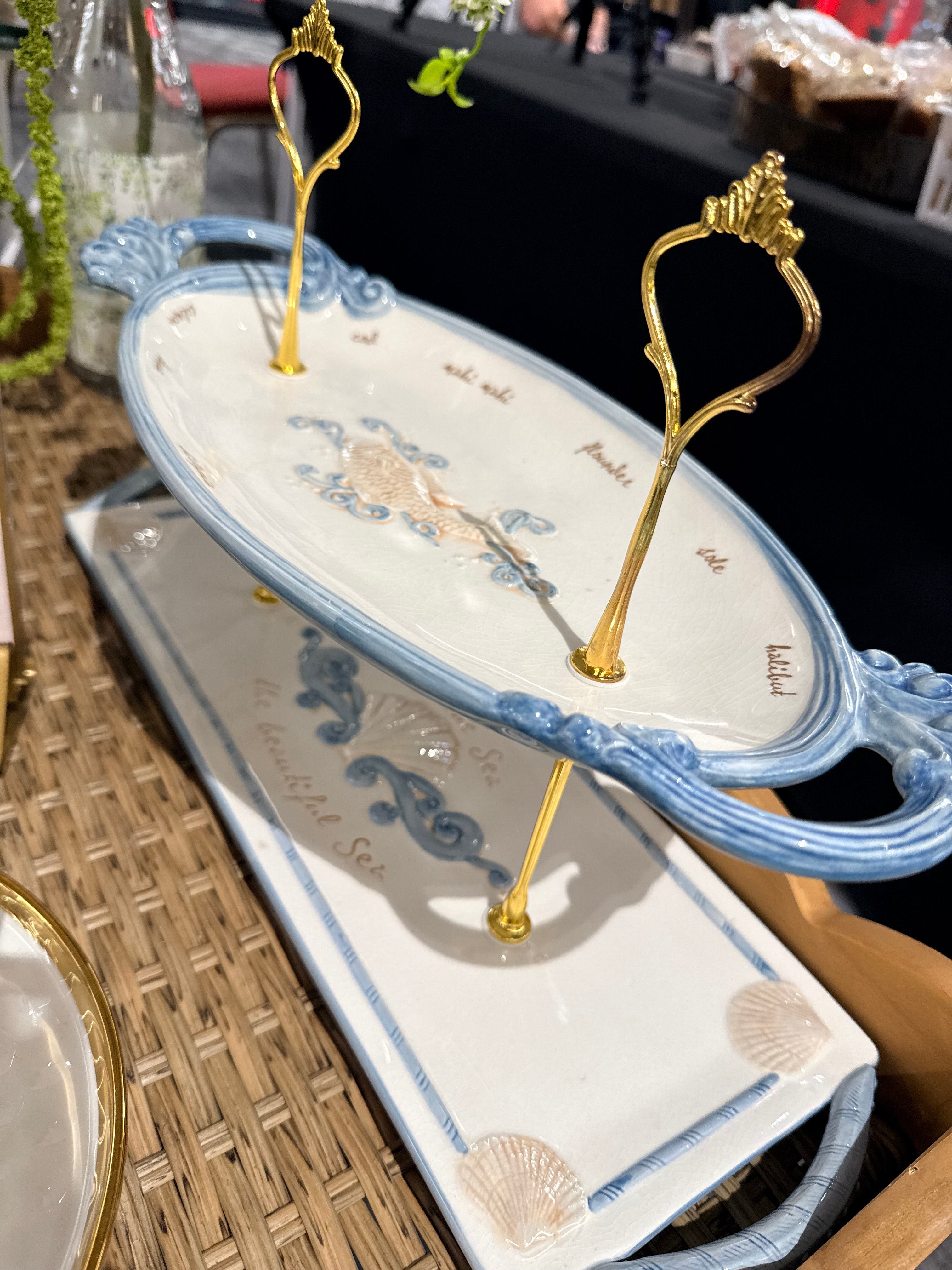 Handcrafted Tiered Tray Stand