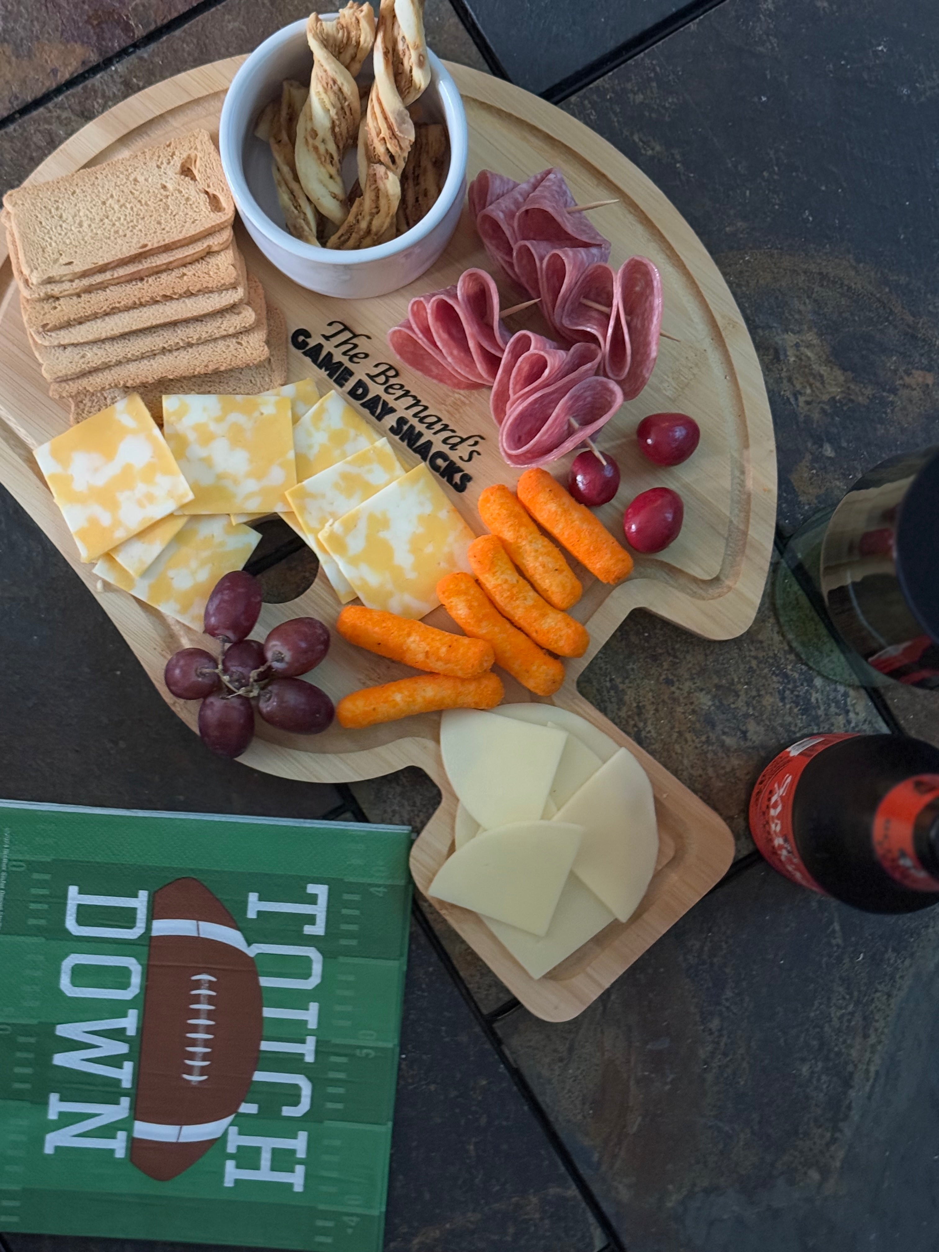 Personalized Football Helmet Snack Board