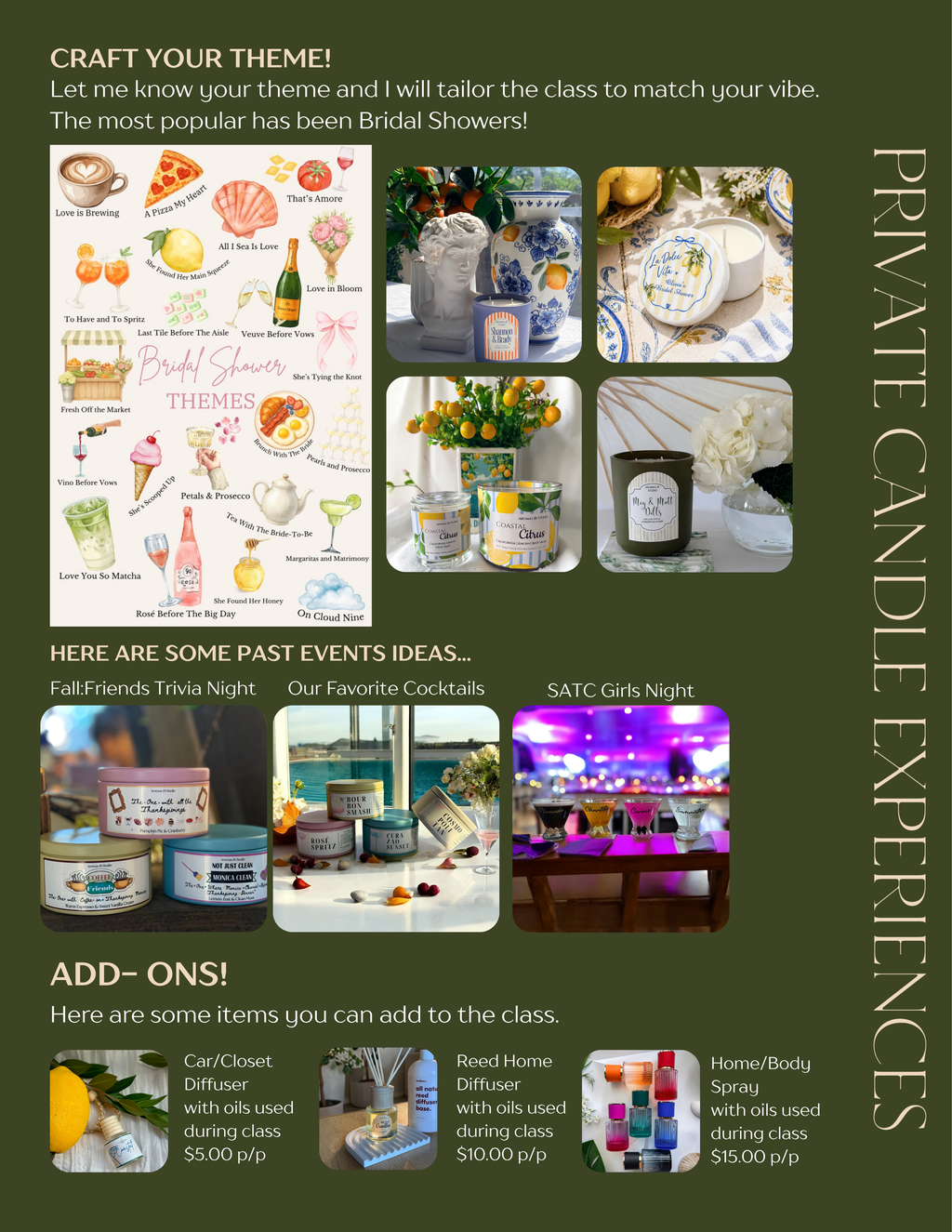 Private Candle Making Experience