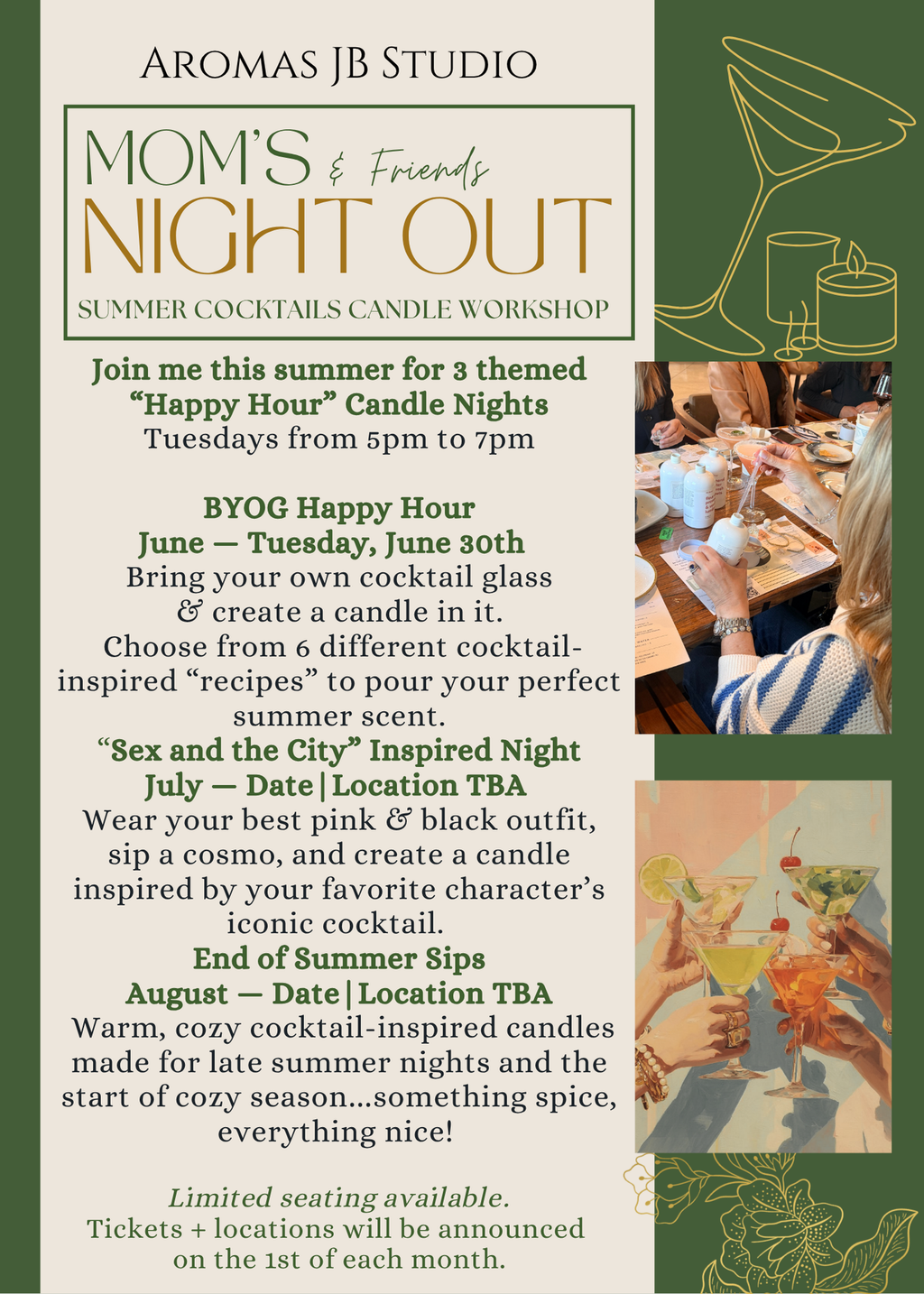 Night Out•Summer Cocktail Candles