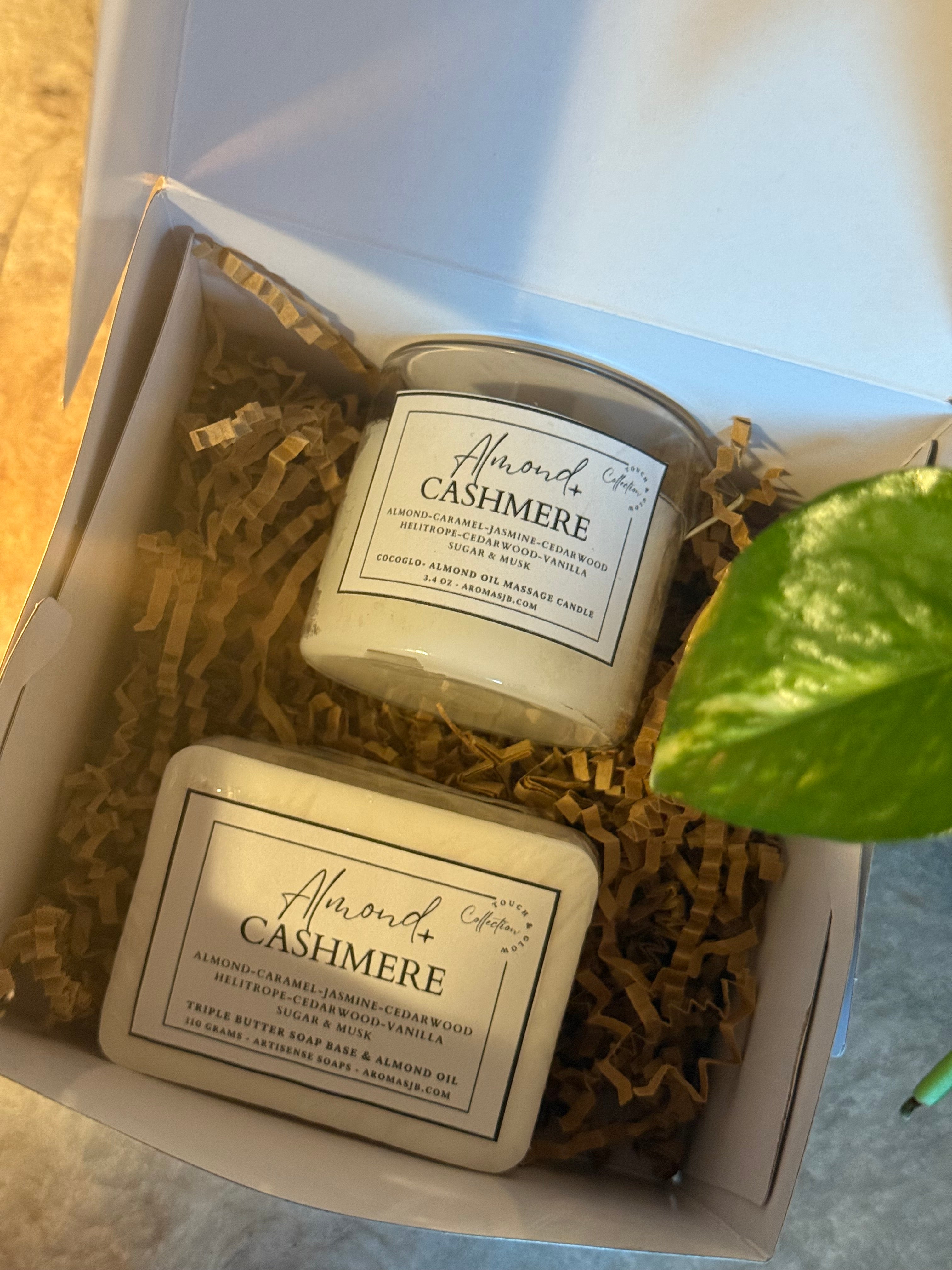 Touch & Glow: Almond + Cashmere Set