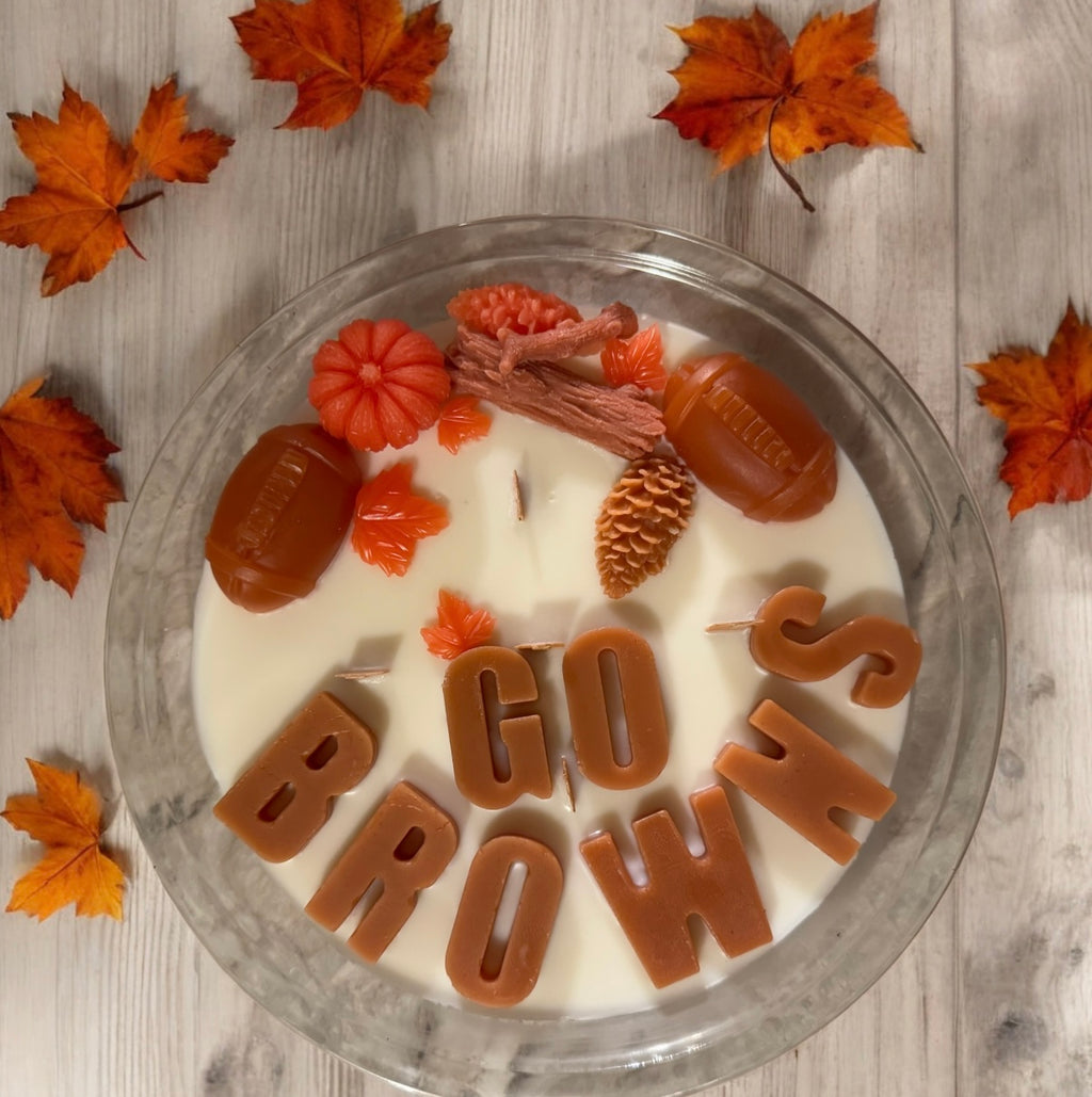 Custom Football Team Candle