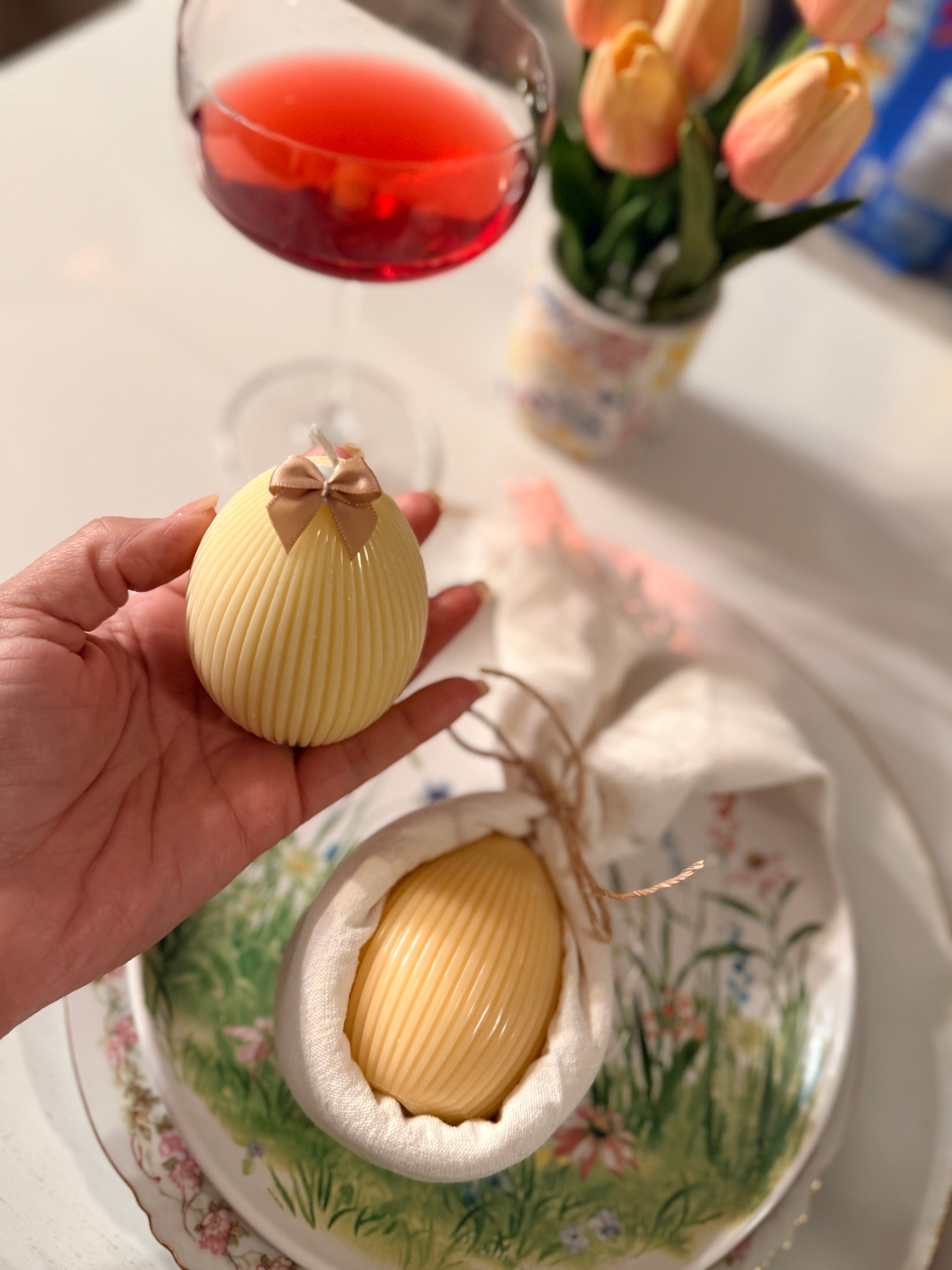 Easter Egg Pillar Candle Souvenir-Seasonal