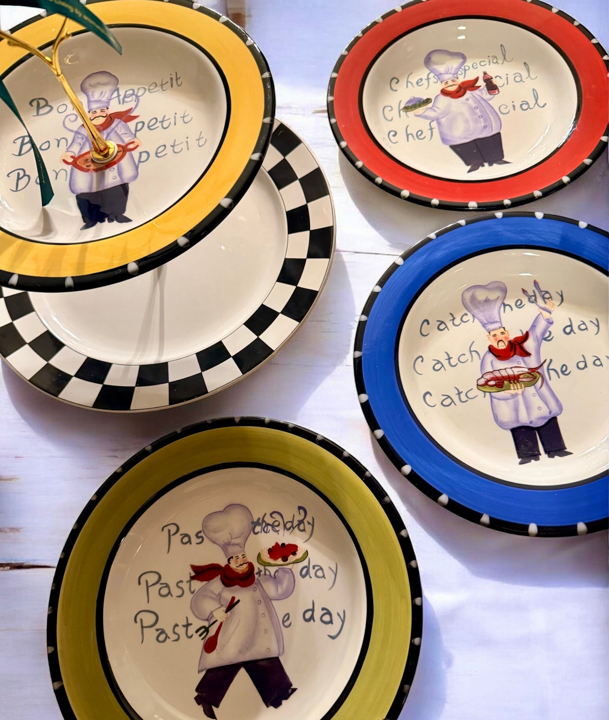 Handcrafted Tiered Tray Stand