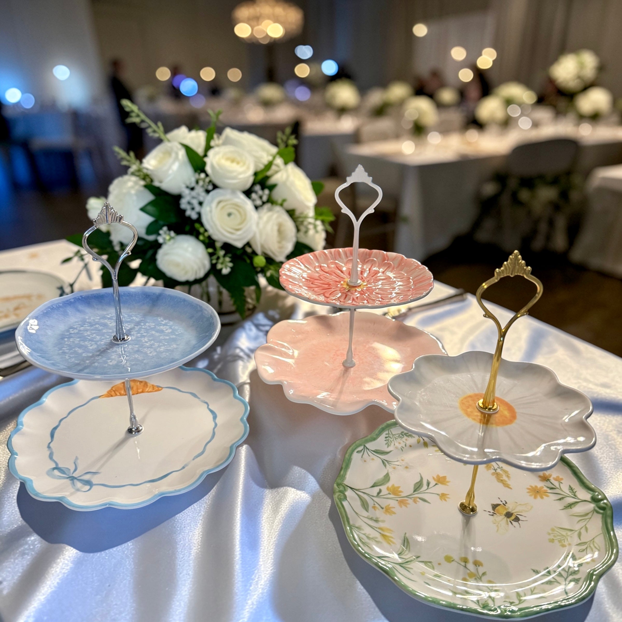 Handcrafted Tiered Tray Stand