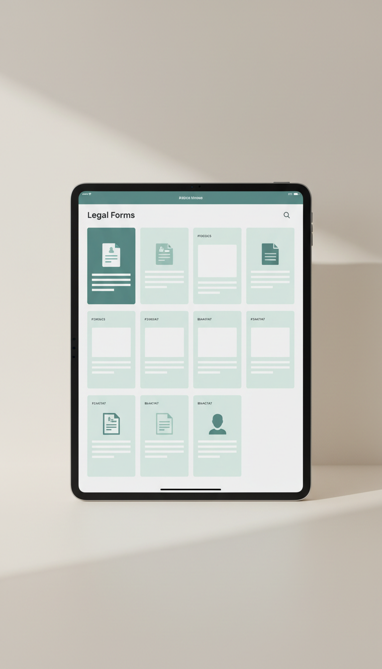 Legal Forms Download Section with Guidance